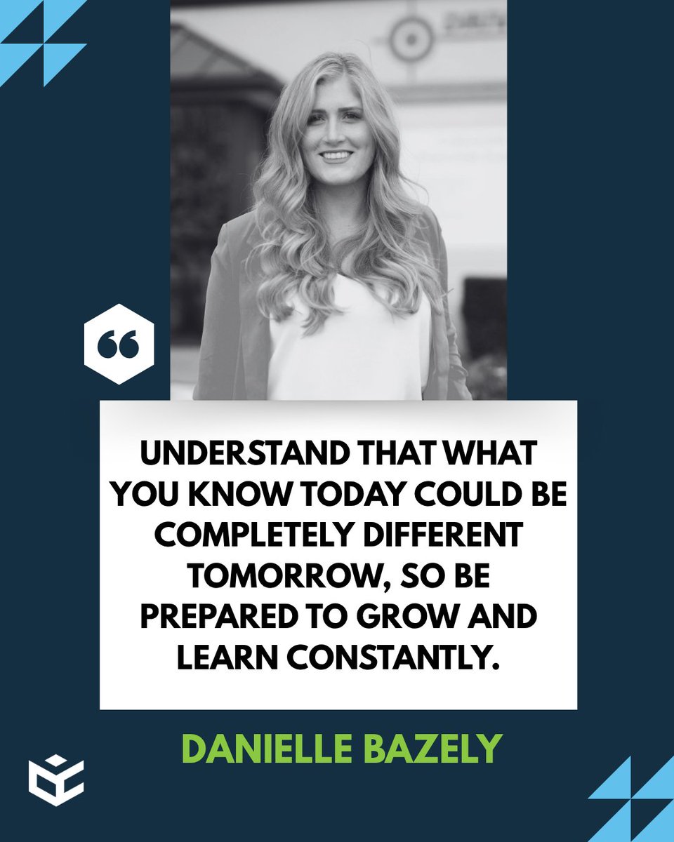 Start off your week strong with some #MotivationMonday.

Enjoy this effective message about growth and learning from Danielle Bazely, Senior Account Executive at Postmedia Network Inc.