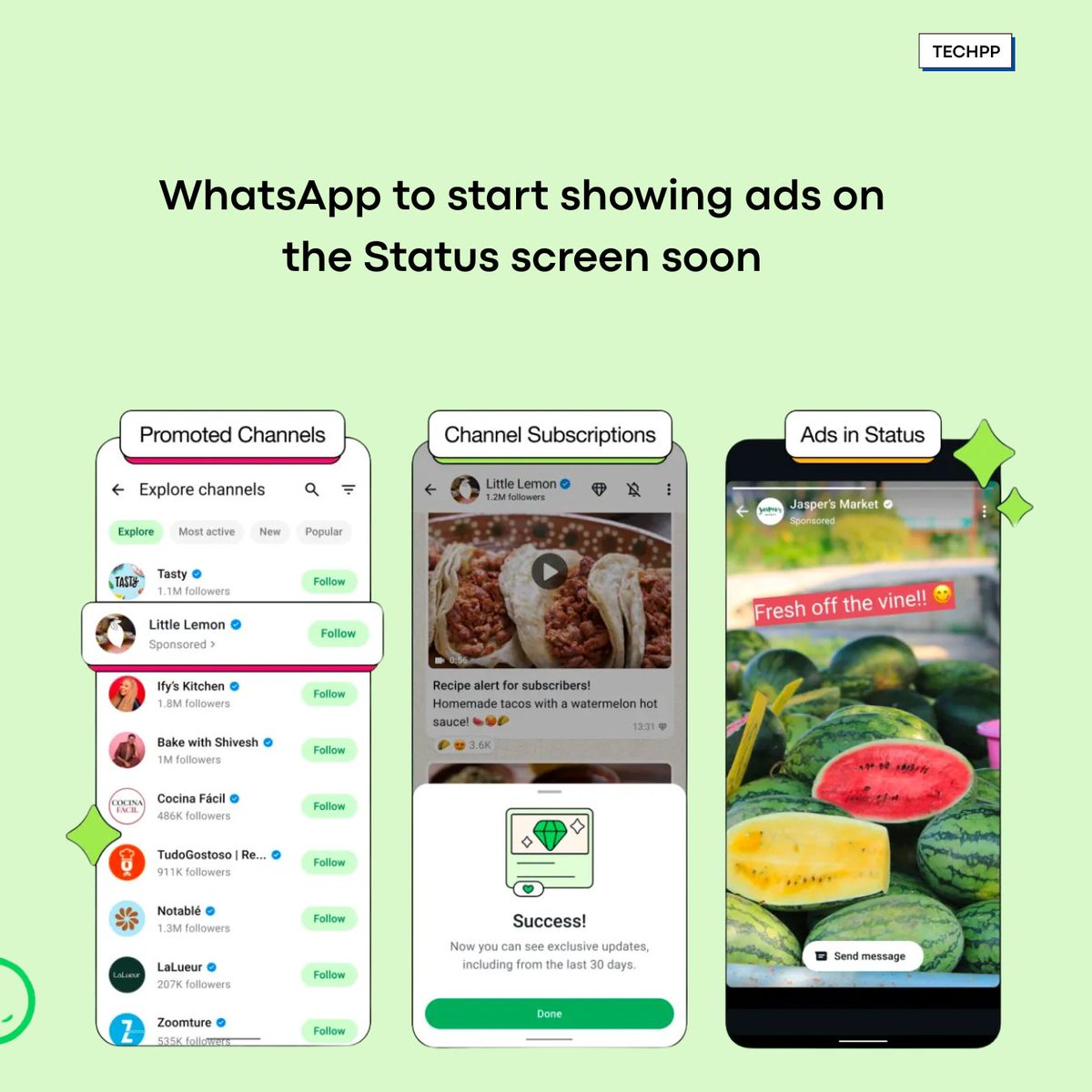 techpp's tweet photo. WhatsApp to start showing ads on the Status screen soon 

#WhatsAppAds #StatusScreen #MetaUpdate https://t.co/rbgEYUhNCI