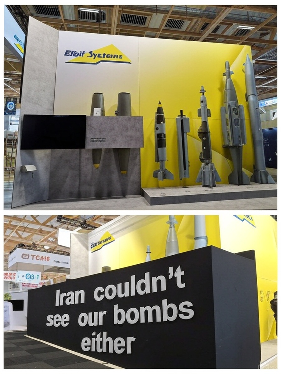 An Israeli weapons manufacturer was blocked off at the Paris Air Show. A pretty bold response!