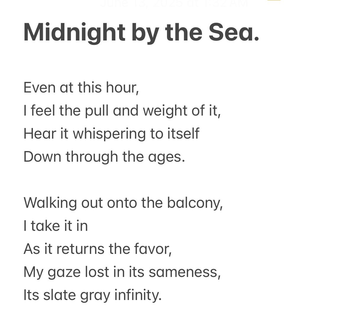 AdamGibbs03's tweet photo. My first new poem in months.

Poets will always have the ocean🌊 

#WritingCommunity 
#Poetry https://t.co/nb1sgD7aEJ