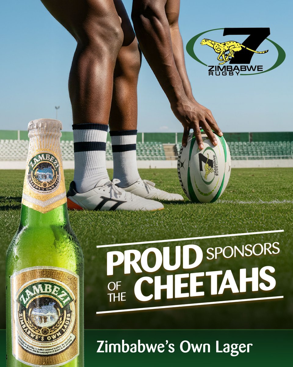 Get ready to roar for the Cheetahs! 🇿🇼  #ZambeziLager is a proud sponsor of the incredible #ZambeziCheetahs 7s Rugby team! They're heading to the Mauritius 7s on June 21st &amp; 22nd, 2025, ready to take on new challenges and make the nation proud.

Cheers to the Cheetahs! 🍻