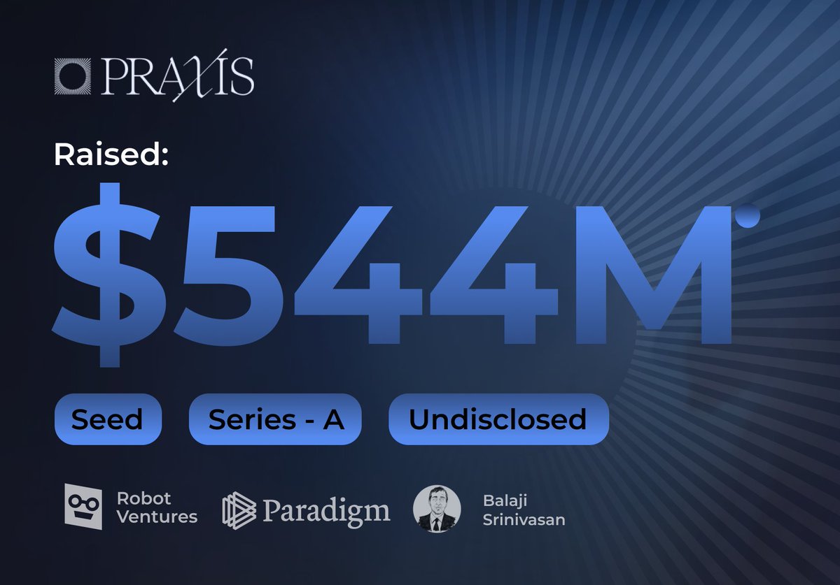 $PRAXIS Airdrop is CONFIRMED

Raised: $544.2M
Time: ~1 - 3 Min
Rewards: $2.3k - 69.15k+

Quick guide to get this drop 🧵