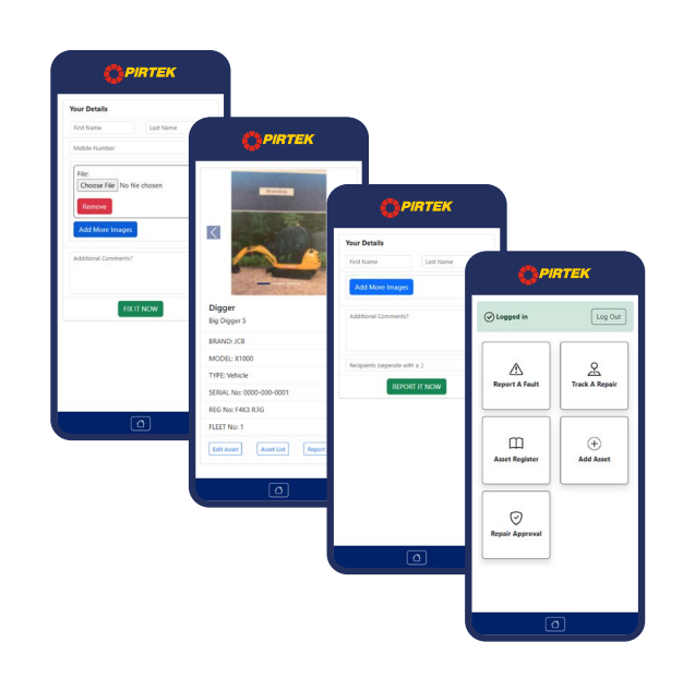 Are you using our new Asset Fault Reporting System yet? Contact us on afrs@pirtek.co.uk for more details.