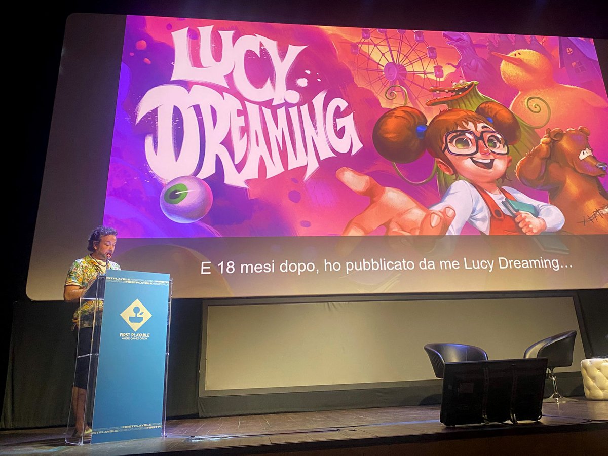 tallstorygames's tweet photo. Had an incredible week at #FirstPlayable in Florence, Italy last week as part of the BFI's inaugural game industry delegation!
Thank you so much to @BFI and @IIDEAssociation for making this happen! 🥰
#indiegames #UKGames #indiegamedeveloper #indiedev #indiegamedev #FirstPlayable https://t.co/Tg6BpRYPnm
