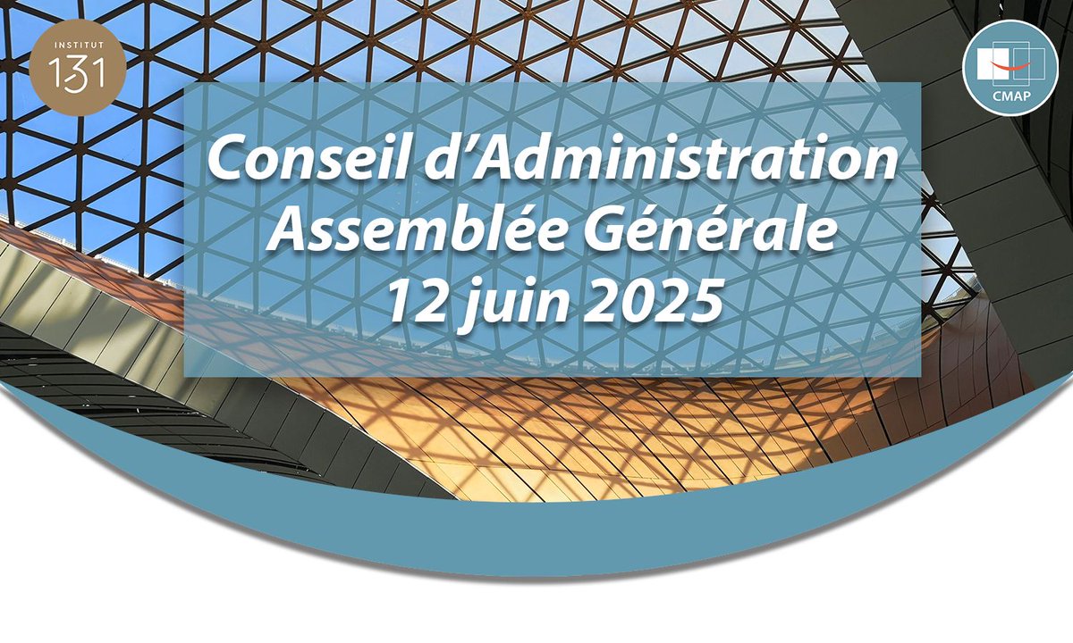 #AssembléeGénéraleDuCMAP 

En présence de nos membres correspondants, nous avons présenté le rapport d’activité du Centre, partagé les perspectives de développement pour les années à venir.

🙏Un grand merci à tous pour votre contribution et votre engagement envers le CMAP.