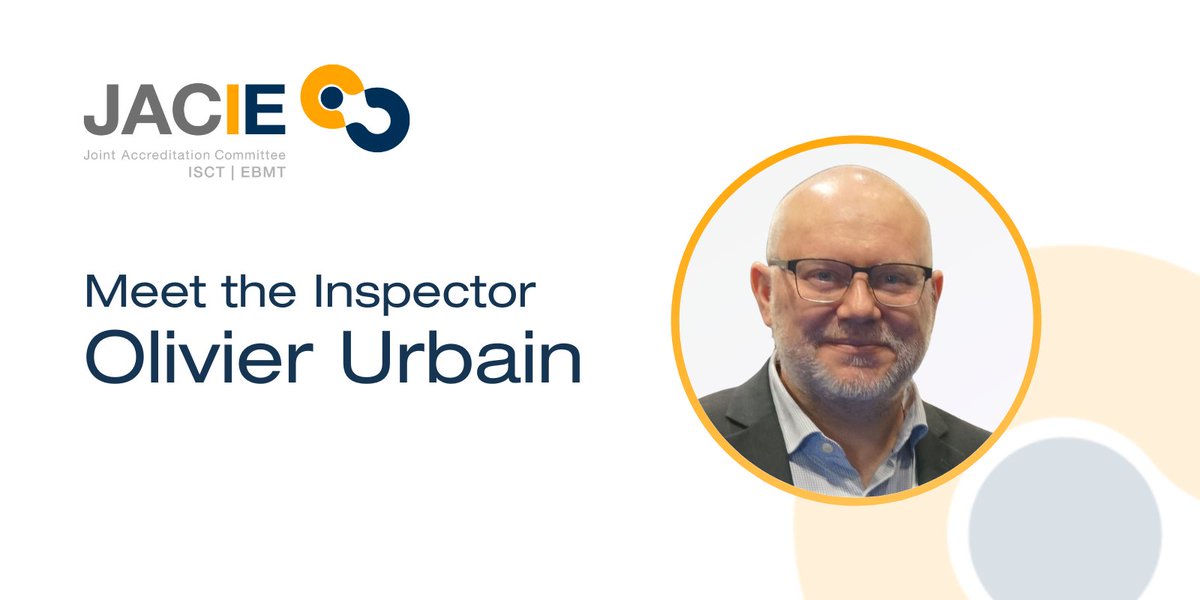 JACIE_EBMT's tweet image. 🎬 Meet the Inspector: Olivier Urbain
Discover more in the interview ⬇️
ebmt.org/ebmt/news/meet…

💡 As the number of JACIE applications increases, we&apos;re constantly looking for new inspectors (lately  especially German, French and Spanish speaking Clinicians and Quality Managers).
