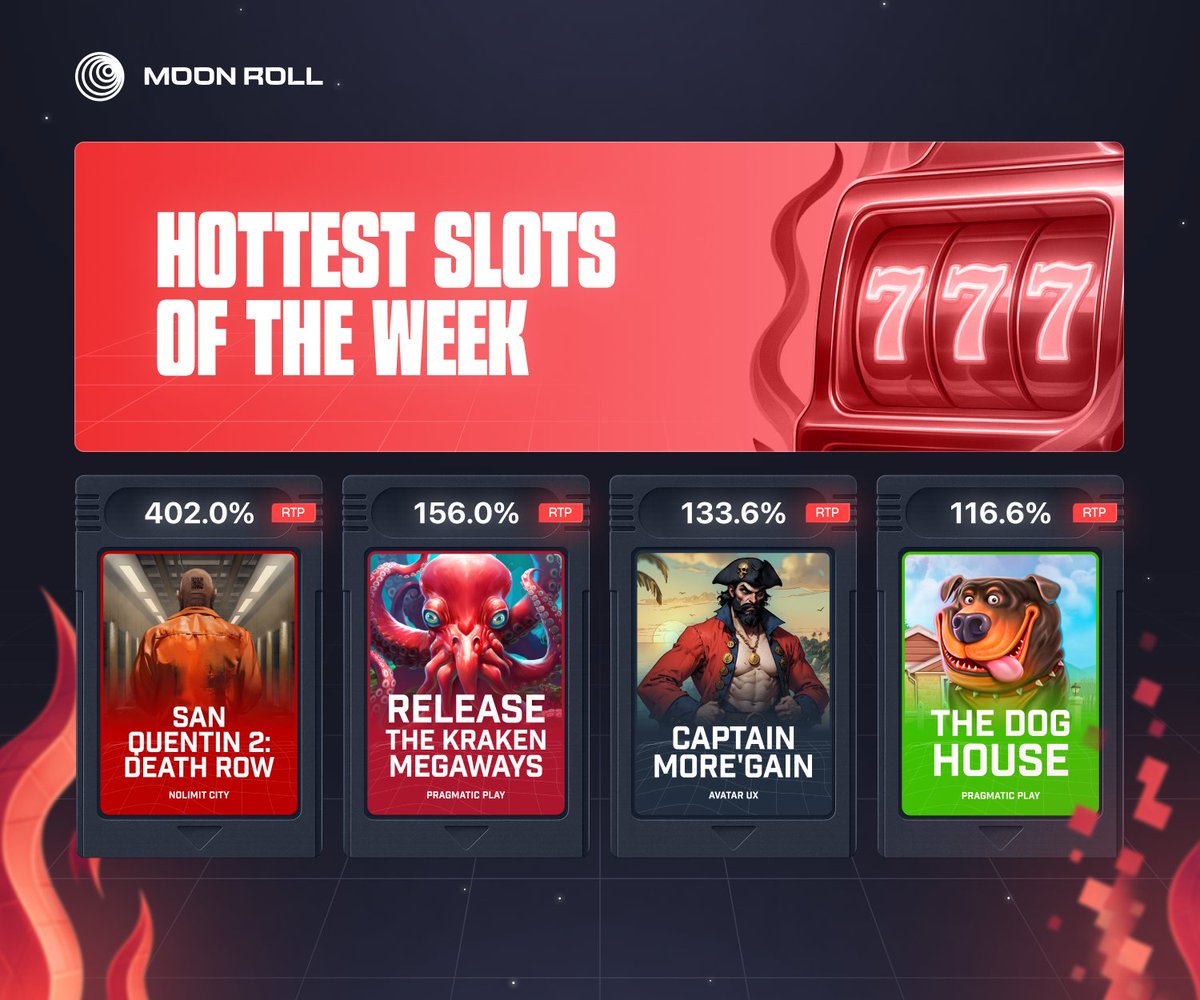 LAST WEEK'S HOTTEST SLOTS🔥  

Play now🤑