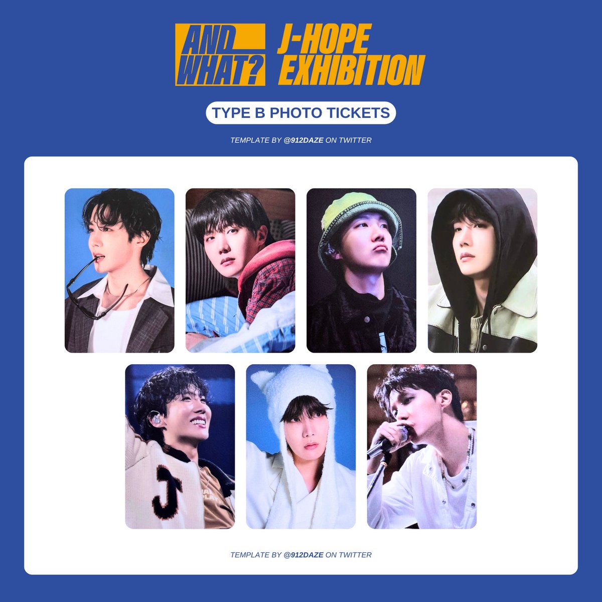 BTS J-HOPE HOBI SOLO EXHIBITION PC PHOTOCARD WISHLIST WL TEMPLATES