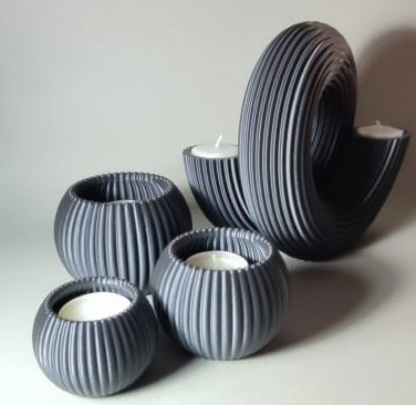Guns3dprinting's tweet photo. 3D CANDLE HANDLE IN THREE DIFFERENT SIZES

#3D #3DPRINT #3DPRINTING #3DDESIGN #3DART #3danimations 

Print Time :8 Hours
Filament  : FILAMENT CREALITY PLA BLACK
Print Speed : 60 mm/s
Design Software : Creality Slicer https://t.co/oNyWTwbf0C