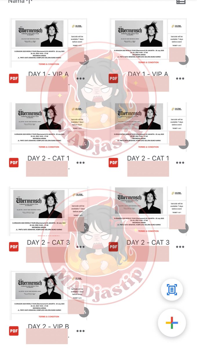 Alhamdulillah for today secured 8 tiket yah guys <a href="/Mclaudiarmanda_/">M𖧷</a> <a href="/NurGustav/">Nur Afifafitri</a> ❤️ buat yang nyari Jastip for gensale, kita available yah. More info langsung DM❤️‍🔥