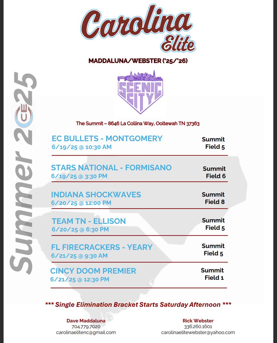 MaddalunaDave's tweet image. Back at it this week in Chattanooga and the Scenic City Showcase! Coming off a T8 finish in Kansas. We have a few really special players still looking for homes as well so come ✅ us out! @ConnectSports_