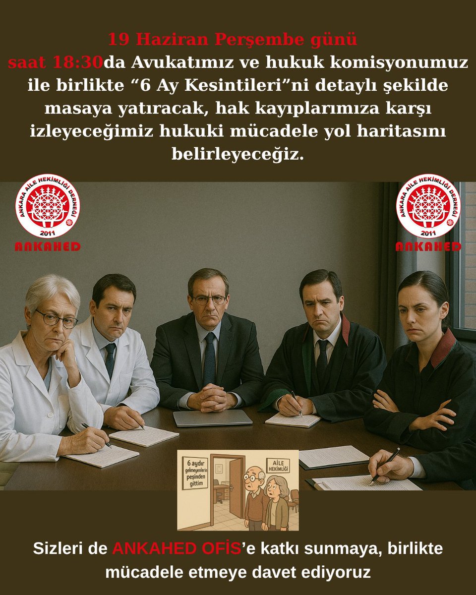Mevcut “zulüm yönetmeliği” ve 6 ay ASM’ye gelmeyen hasta maddesi, birinci basamağı derinden yıpratmış; mesleki onurumuzu hiçe saymıştır. Üzerinden 6 ay geçmiş olmasına rağmen bu uygulamaya dair herhangi bir yönerge ya da net açıklama hâlâ yapılmamıştır.
         ANKAHED olarak,