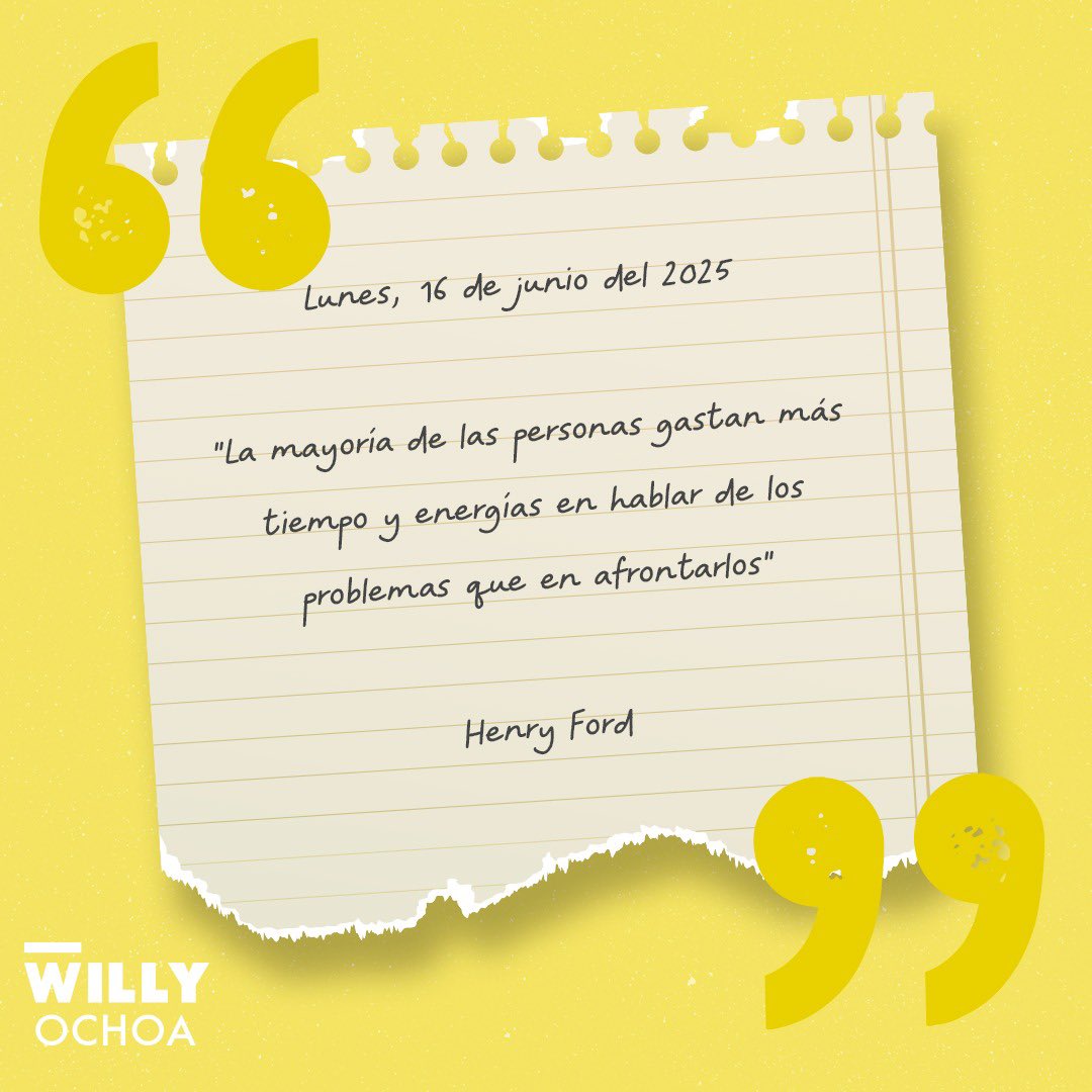 ¡Muy buenos días, amigas y amigos!

Que hoy pongamos más energía en construir soluciones que en quedarnos atrapados en las quejas. Los retos están ahí, sí… pero también nuestra fuerza para enfrentarlos. ¡Ánimo y a dar lo mejor de nosotros!