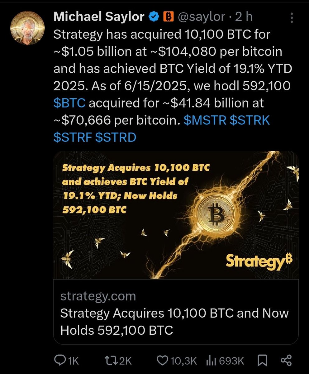 The reason Strategy is borrowing at ~10% to buy Bitcoin near all time high  is not because it is a good deal in and of itself. You are the 
