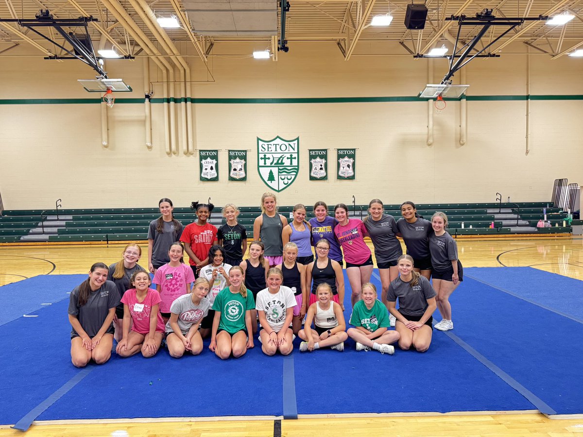 These Future Saints had a blast at Seton Basketball &amp; Cheer Camp 🏀📣

#GoSaints
