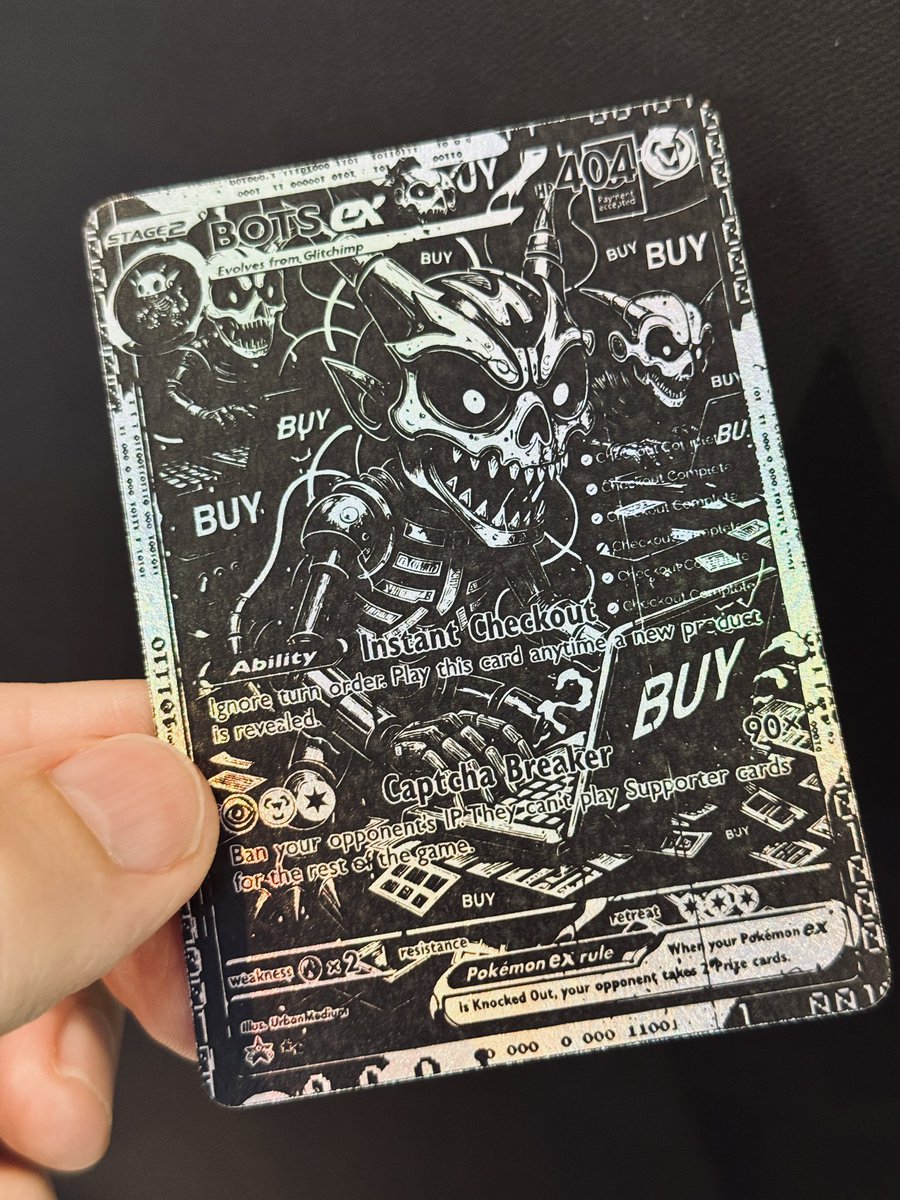 urbanmedium's tweet image. Took my time to get this one done 🖕🏼🤖☠️ BOTS.EXe chases getting dropped into orders this week only.