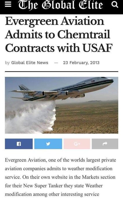 Marie Isabella (@marieisabellab) on Twitter photo <a href="/WallStreetApes/">Wall Street Apes</a> Even the government has admitted weather modification exists now, so it’s hardly a conspiracy theory <a href="/WallStreetApes/">Wall Street Apes</a> Even the government has admitted weather modification exists now, so it’s hardly a conspiracy theory