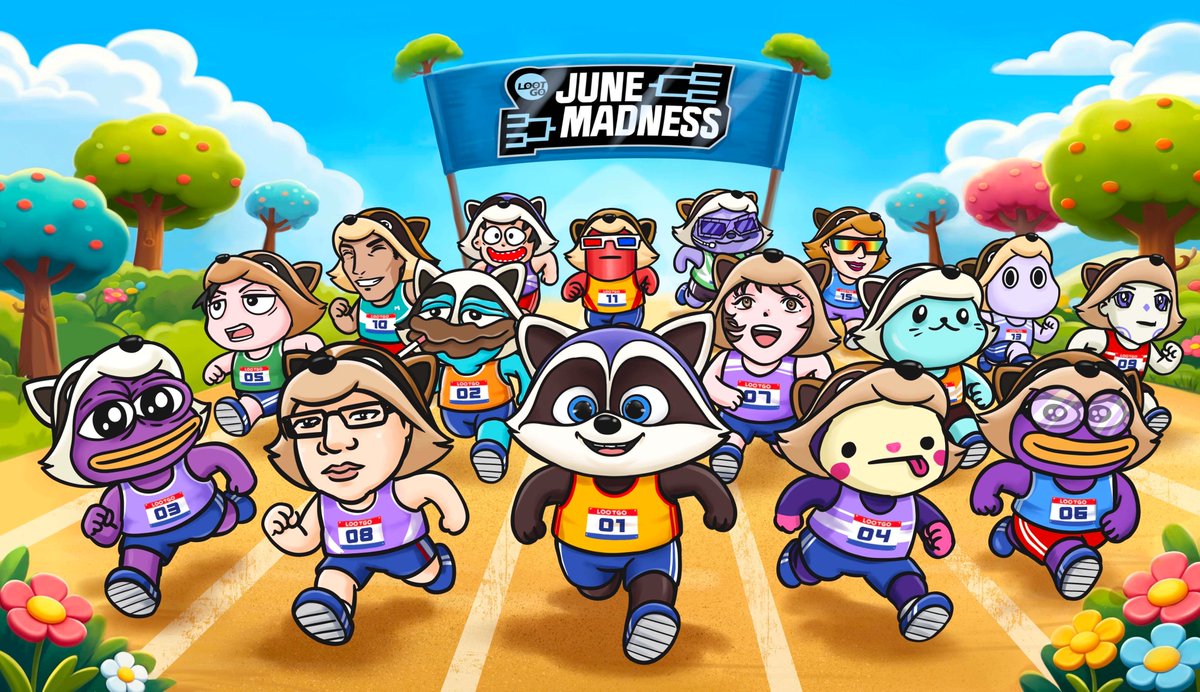 lootgo_official's tweet photo. 🔥 June Madness: The Ultimate KOL Showdown 👟
16 @monad_xyz KOLs. One ultimate showdown. One champion. Starts NOW.
Who's team can walk and collect the most raffle tickets inside the lootboxes?
@thisisfin_ : Team Finna Make It
@JohnWRichKid : Team Meat Fryers
@Dreamer117Zz : Dream Team
@SoleeNADS : Team Vietloot
@JeiKei_Nads : Team TALONGnads Running Club
@bangerz : Team Bangerz and Mash
@0xGrimjow : Team Mouchies
@wagmigently : Team Karmageddon
@kryptobaby777 : Team Killabyte
@bakbar : Team Not Yujin
@KGdotmon : Spiky Syndicate
@Dreiki10 : Team -1 leg r3tards
@cryptunez : Team Walkman of Mayhem
@yuki__app : Yuki's Bandits
@Toadster69 : Team NPC
@be_kindplss : Team beNADS in control