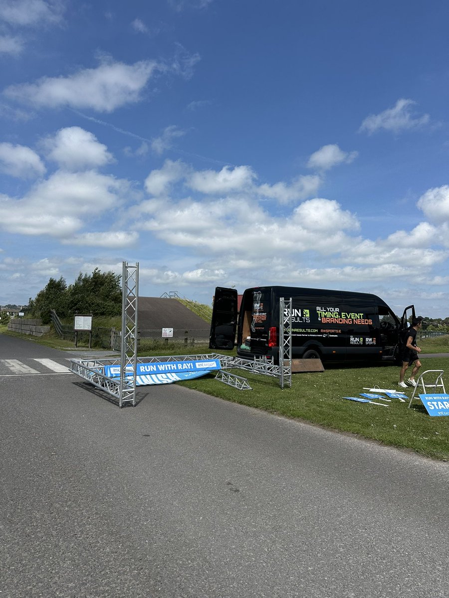 Pre event setup at <a href="/TramoreVparkrun/">Tramore Valley parkrun Cork</a> for #runwithray