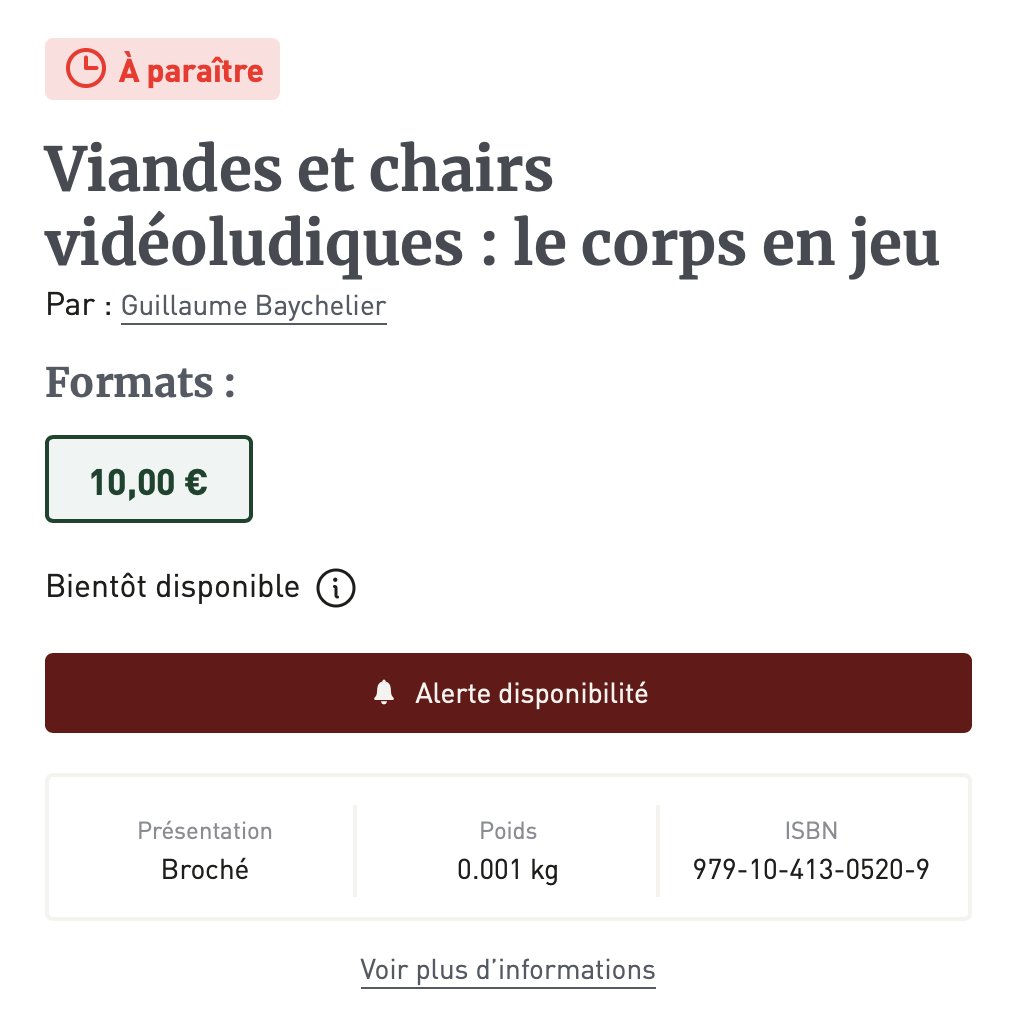 Il y a du neuf... 😊
Ça y est, mon prochain livre est référencé et toujours dans les tuyaux pour novembre prochain.
<a href="/PUReditions/">Presses universitaires de Rennes</a>