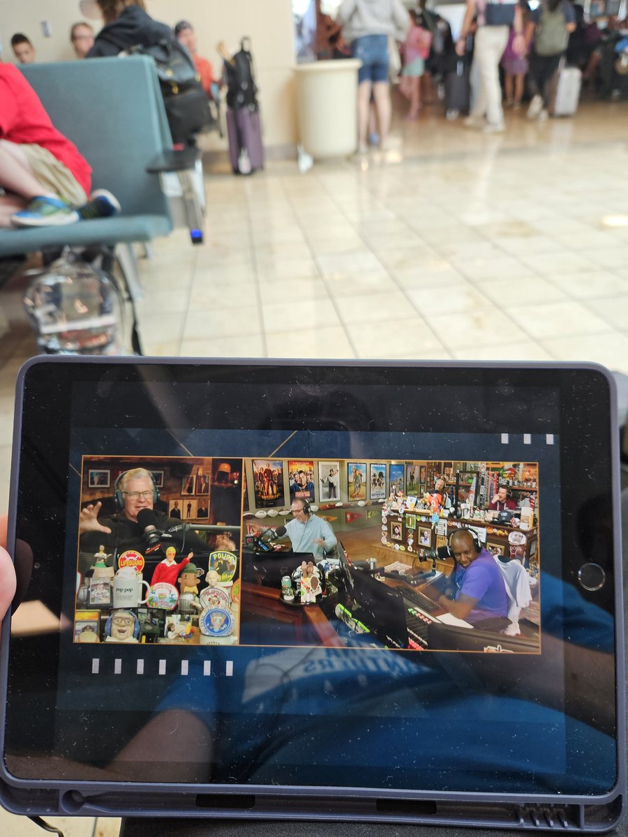 At Orlando Airport leaving to go back to Charlotte, so glad to have <a href="/dpshow/">Dan Patrick Show</a> on my Ipad during my wait ✋️ 🛫 <a href="/PaulPabst/">Paul Pabst</a> <a href="/HiMyNameIsSeton/">Seton O'Connor</a> <a href="/brooklynfritzy/">Todd Fritz</a> <a href="/PrinceMarv13/">Marvin Prince</a>