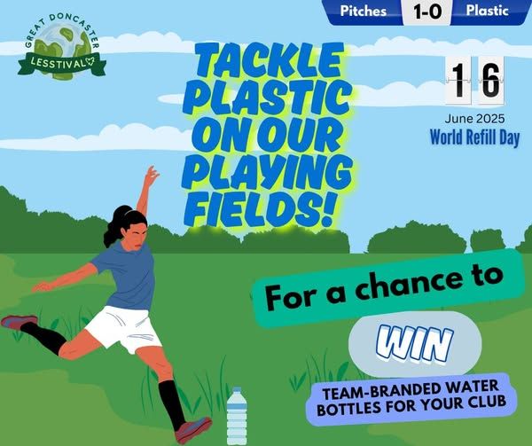 This #WorldRefillDay we’re calling on sports clubs, players, supporters and venues to help reduce the use of single-use plastic on and around our fields🥤

Pledge an action and you could be in with a chance of winning your club team-branded water bottles: shorturl.at/nqKUB