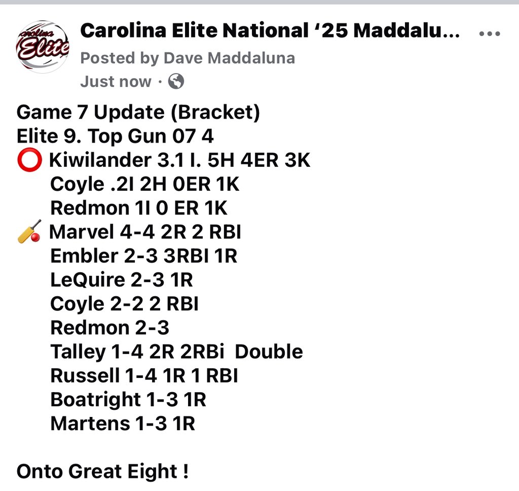 MaddalunaDave's tweet image. Game 7 (Bracket Play) - Kansas