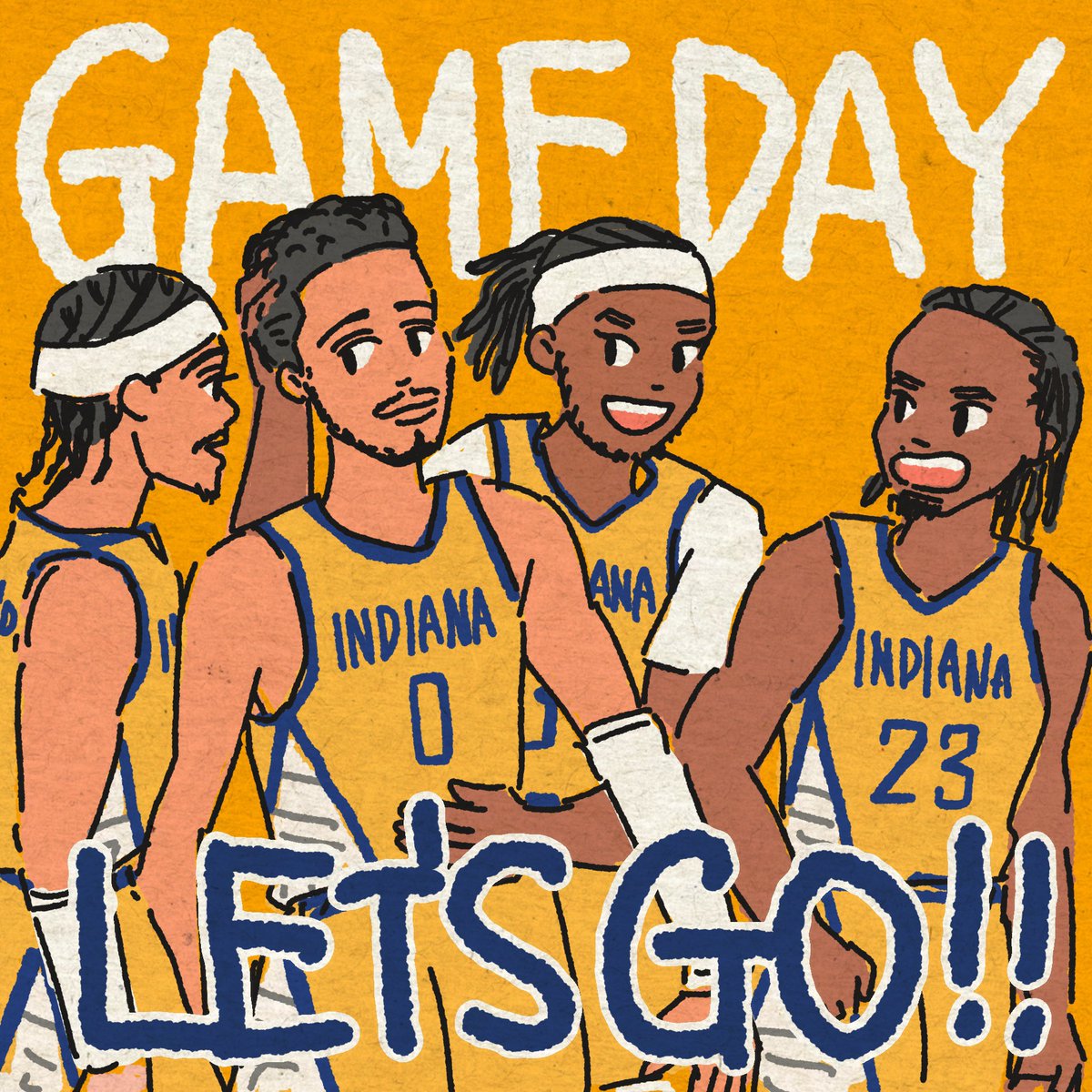In the playoffs, I draw like four or five Pacers at once.

People call this “Playoff Moko.” 

(Okay, no they don’t 🤣 I just call it that myself.)

Anyways, GO PACERS!!

#YesCers