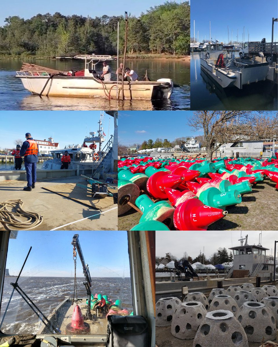 🛥️ When the “road” is always wet and the “lanes” are constantly moving, how do you navigate safely?

The DEP Aids to Navigation (ATON) Unit installs and maintains more than 4,500 buoys, channel markers and navigational beacons throughout 🌊 New Jersey’s waterways to guide boaters