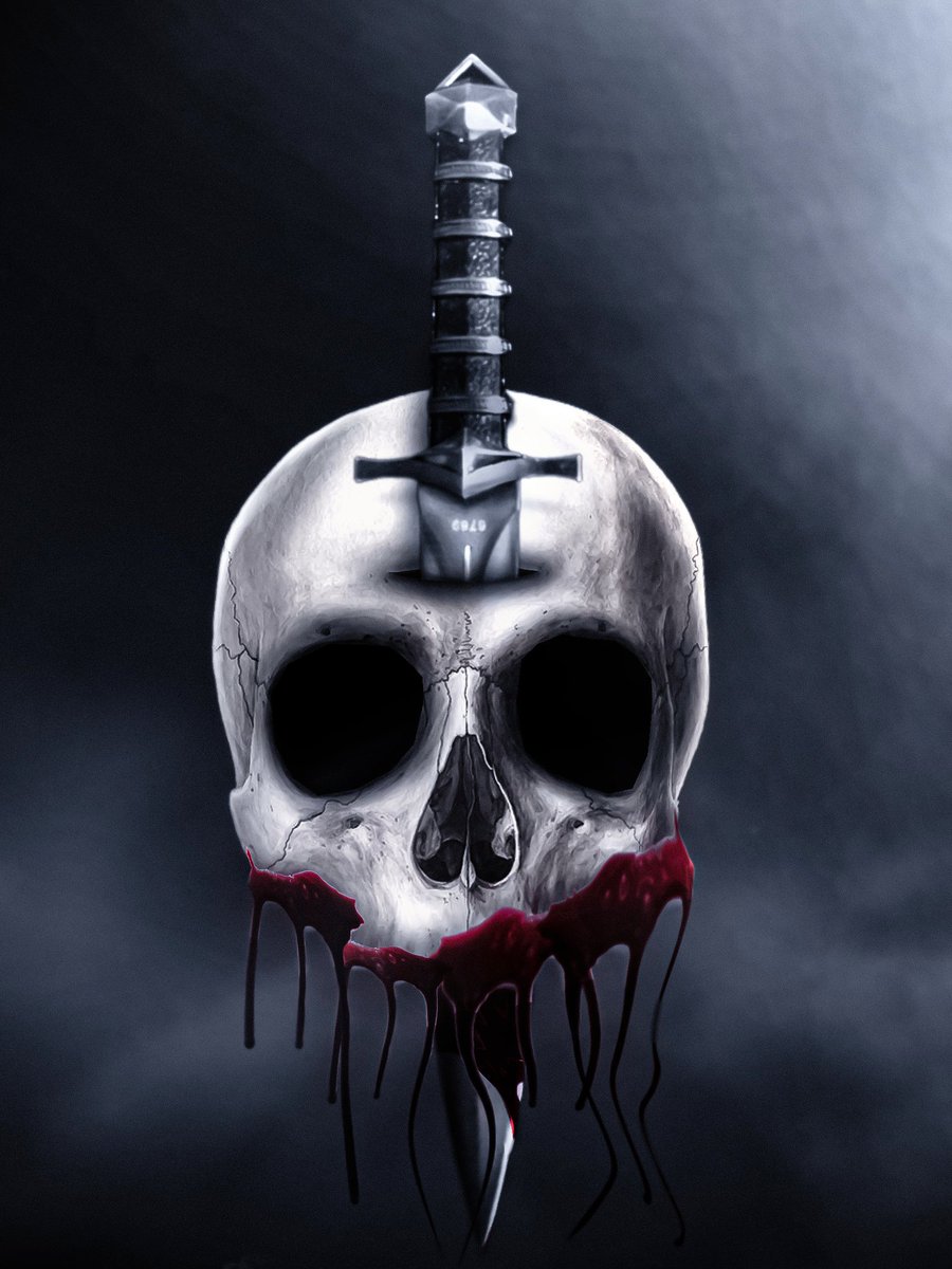 _max_gfx_'s tweet image. Inspired by @TheActualBenny 

1st try Made using mobile 

Tags :
#DarkArt #GraphicDesign #SkullArt #SwordDesign #DigitalIllustration #NoAIArt #FromSketchToScreen #TattooDesign #PosterArt #MobileEditing #InkToDigital #DesignGrind #PhotoshopMobile #HandDrawnToDigital