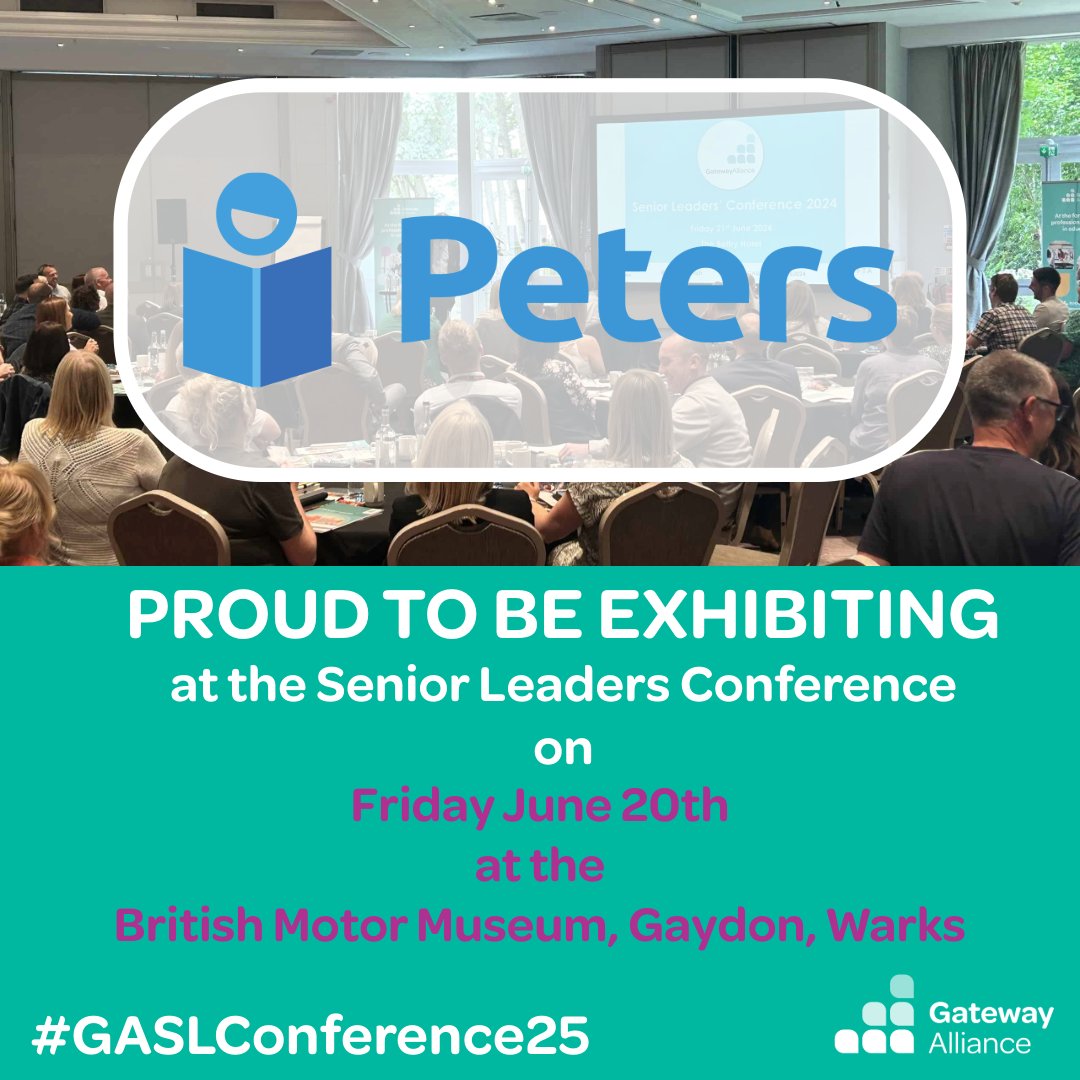 Peters (@petersbooks) on Twitter photo Not long to go! We're exhibiting <a href="/gatewayteach/">Gateway Alliance</a> Senior Leaders Conference in Warwickshire this Friday, and looking forward to meeting you all! Be sure to pop by the @Peters stand and say hello.
#GASLConference25 Not long to go! We're exhibiting <a href="/gatewayteach/">Gateway Alliance</a> Senior Leaders Conference in Warwickshire this Friday, and looking forward to meeting you all! Be sure to pop by the @Peters stand and say hello.
#GASLConference25