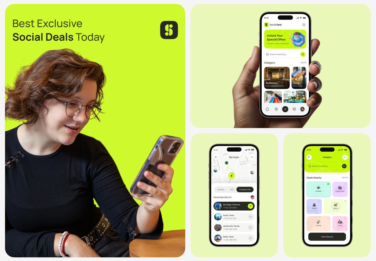 TonmoyD62313245's tweet photo. Social Deal - Daily Discount Mobile App

#app #design #MobileApp #UI #UX #Dribbble #figma #Discountapp #Travelapp #Locationapp #Socialdeal #socialmediaapp #ecommerceapp https://t.co/dnOWWLCvc7