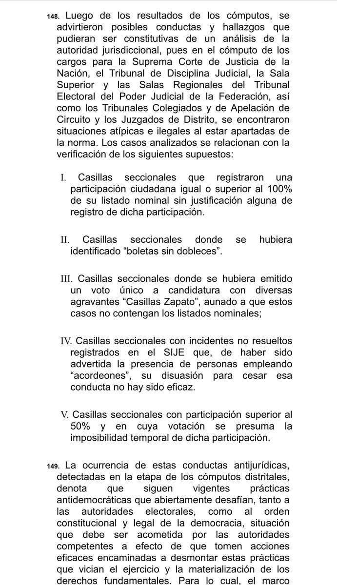 🗳️🔖 A las 11:00 hrs se reanuda la sesión del Consejo General del INE, para continuar con paridad y la declaración de validez para los cargos de:

⚖️ Tribunal de Disciplina Judicial
⚖️ Magistraturas de Sala Superior del TEPJF
⚖️ Magistraturas de Sala Regional del TEPJF

Y, va 🧵