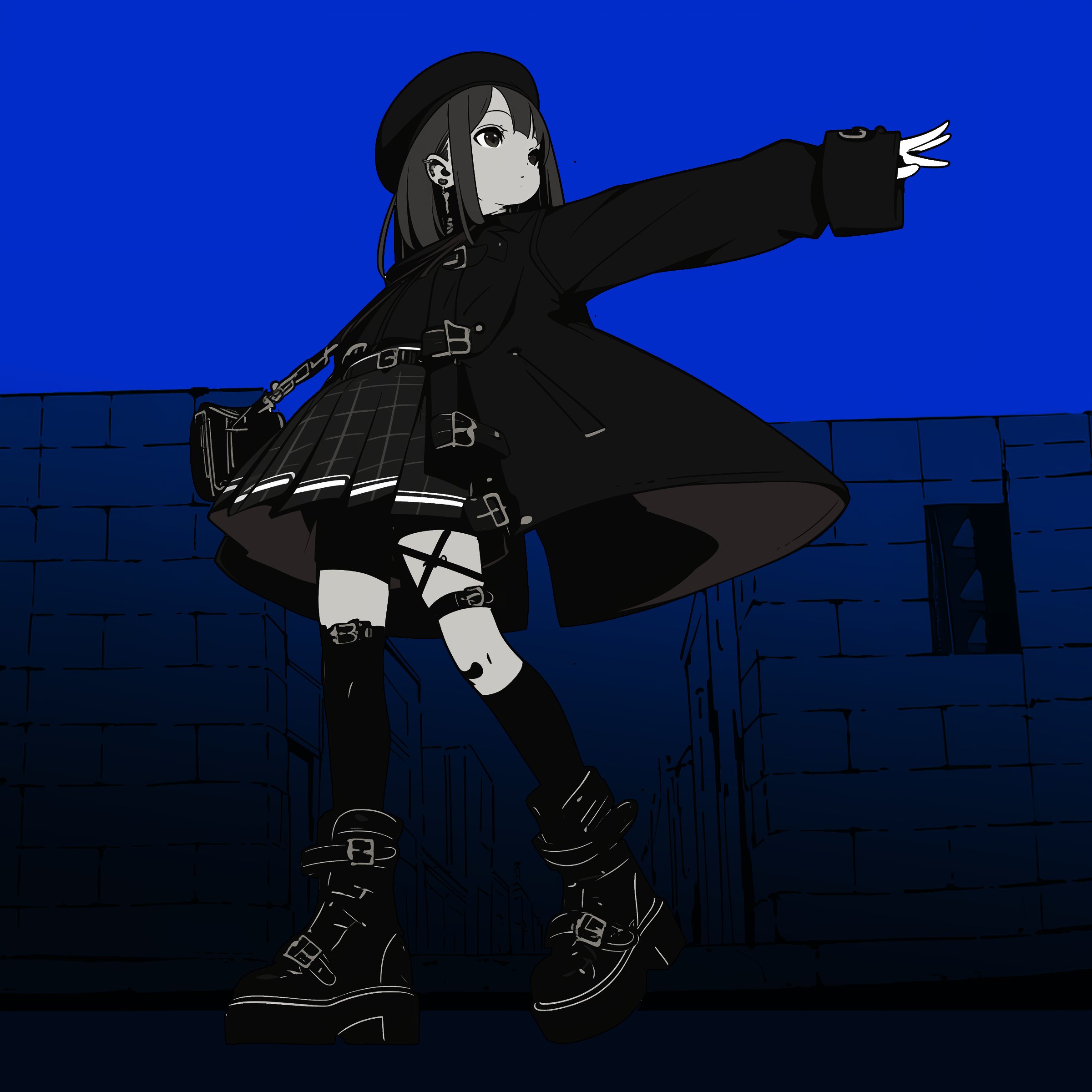 ホラー 黒猫イラスト - No: 782390｜無料イラスト・フリー素材