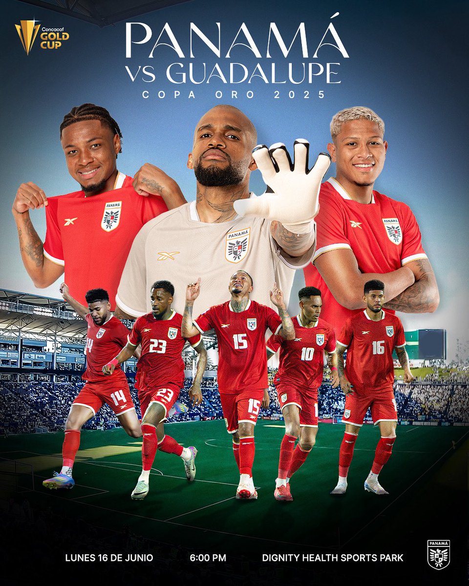 ¡HOY DEBUTAMOS 🙌🏽!

La selección #PanamáMayor 🇵🇦 debuta hoy en la @goldcup 🏆 cuando se mida 🆚 Guadalupe 🇫🇷 por el grupo C.

🇵🇦 🆚 🇫🇷
⏰ 6pm
🏟️ Dignity Health Sports Park
🌴 Carson, California 
📺 ESPN + 

#MásPanameñosQueNunca
