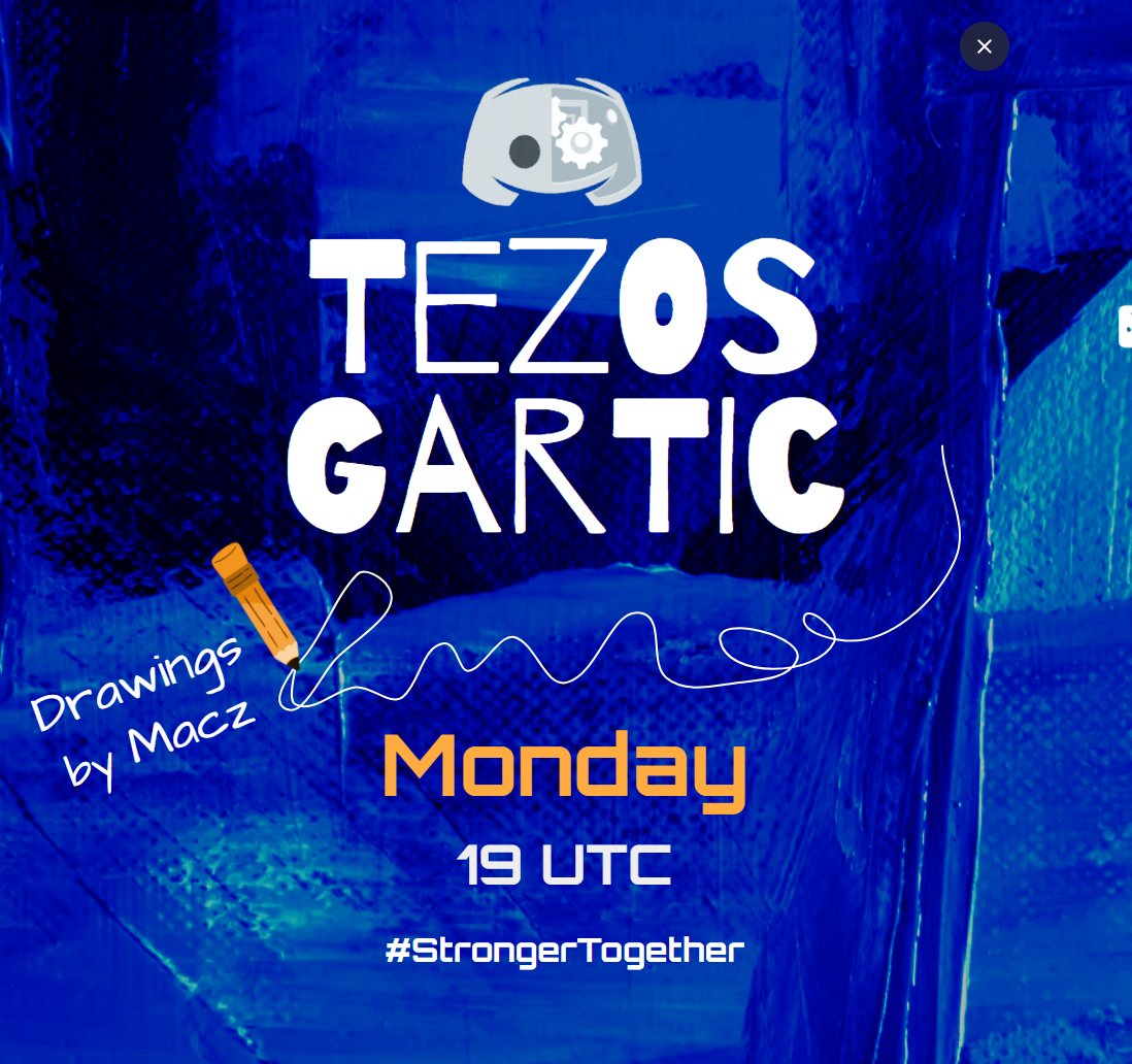 Tezos Event Calendar (@tezosevents) on Twitter photo A new event was added to #Tezos Event Calendar.
Tezos Gartic #11
June 16th, 2025
🔗 thetezos.com/events/tezos-g…
StrongerTogether <a href="/TheTezos/">TheTezosCommunity</a> A new event was added to #Tezos Event Calendar.
Tezos Gartic #11
June 16th, 2025
🔗 thetezos.com/events/tezos-g…
StrongerTogether <a href="/TheTezos/">TheTezosCommunity</a>