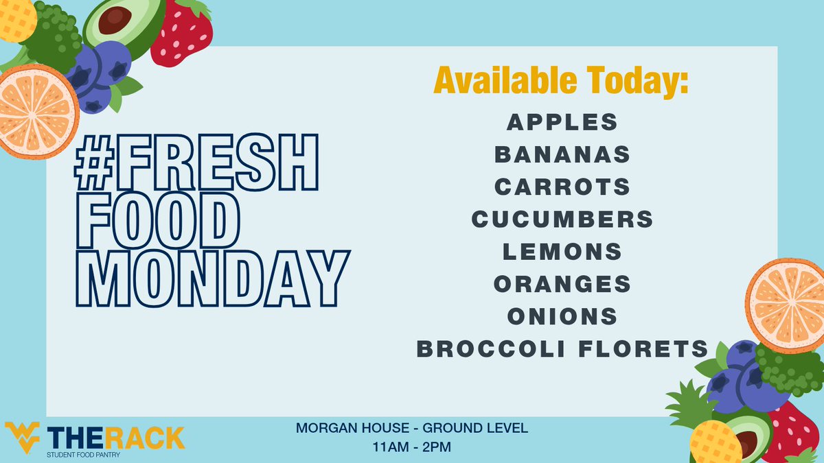 #FreshFoodMonday is today from 11am-2pm!