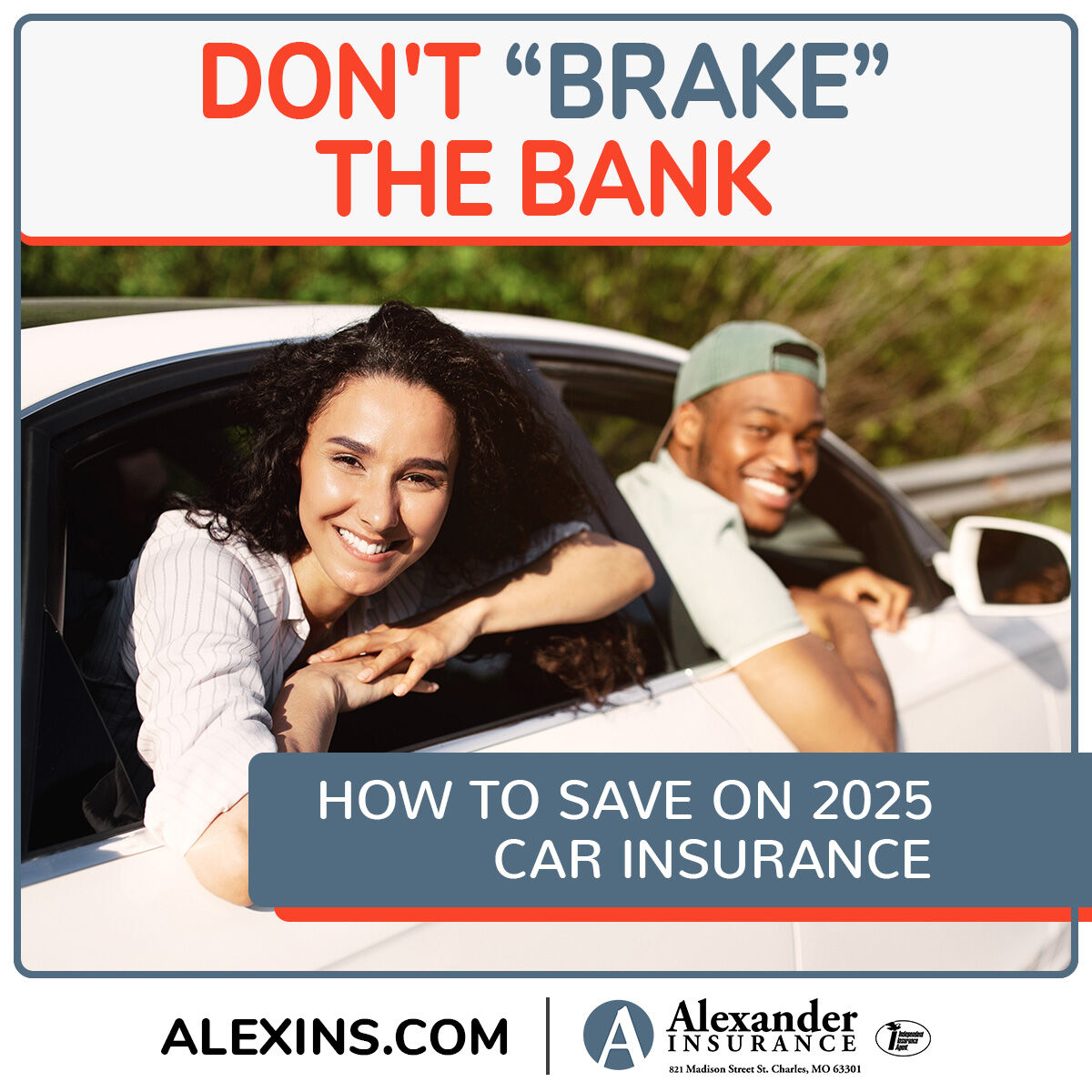 alexins63301's tweet image. Feeling the pinch from rising car insurance rates? 💸 Discover 7 effective ways to cut costs, from local discounts to wise coverage choices. Get your free quote from #AlexanderInsurance and start saving on your #CarInsurance! 

Read More 📲 bit.ly/4e0byOg