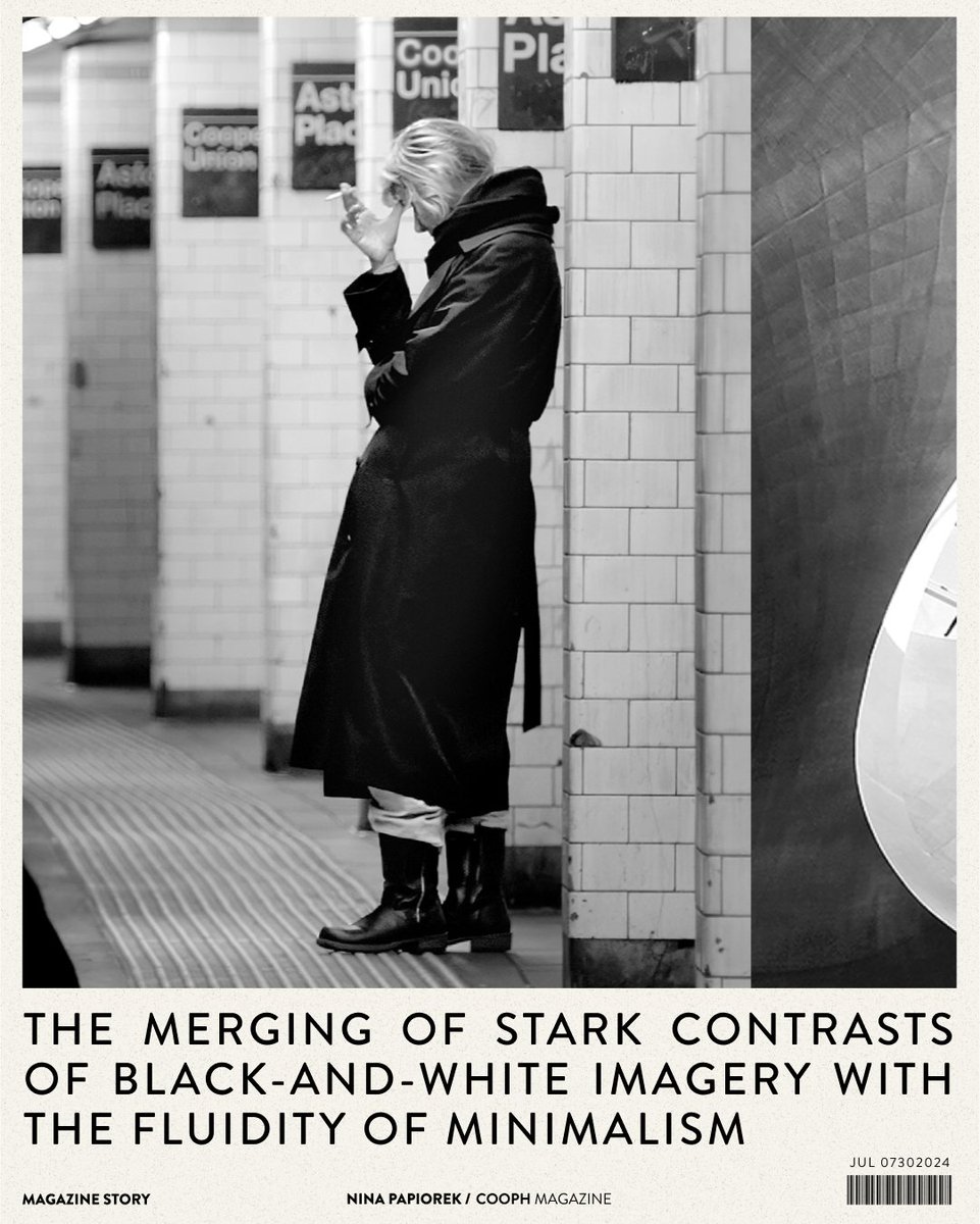 Nina Papiorek’s work captures the essence of architectural forms and the subtle human presence within these spaces 📸

🔗 More about her work: store.cooph.com/blogs/projects…
 
#coophmagazine