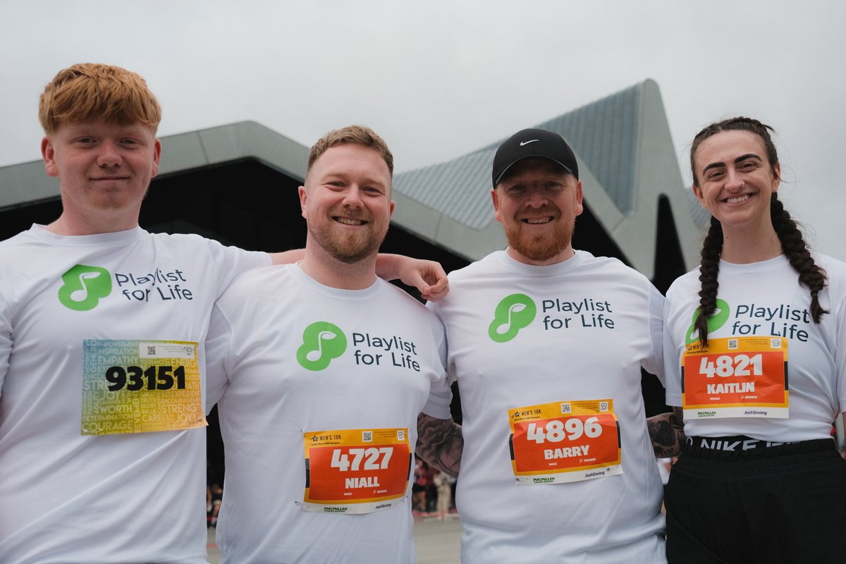 PlaylistforLife's tweet image. 🙌 Huge thanks to Niall & his team for smashing the Glasgow Men’s 10K in memory of his dad & raising nearly £2,000 for Playlist for Life!
Feeling inspired? Find out how you can fundraise for Playlist for Life: playlistforlife.org.uk/fundraise-for-…