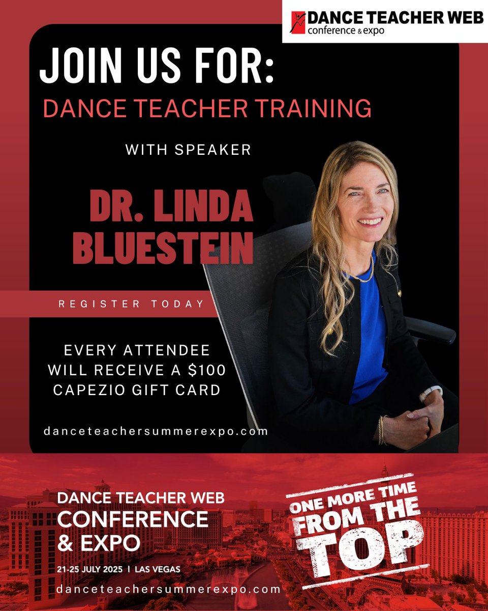 BluesteinLinda's tweet photo. 📍 Join us in Las Vegas for four days of learning, inspiration, and movement.
💻 More info + registration: https://t.co/cFGHjB3Wg0
#DanceTeacherConference #DanceStudioLife #DanceEducator #StudioOwner #DanceConference2025 #ProfessionalDevelopment #DanceEducation https://t.co/HQ2IY5uu4o