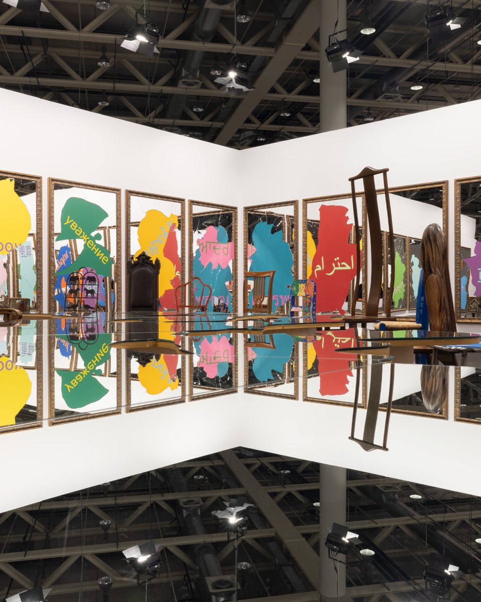 We are pleased to announce our presence at #ArtBaselUnlimited with Michelangelo Pistoletto at Booth U51. 

Artwork: Michelangelo Pistoletto, 'Rispetto', 2025, 24 elements: mirror: acrylic paint, gilded frame, table: mirror, wood, chairs; Courtesy the artist and GALLERIA CONTINUA.