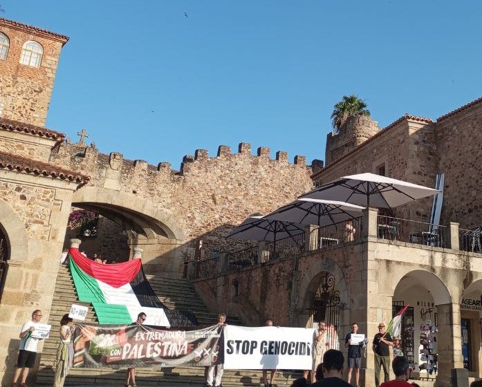 Cáceres, ayer. 
#ExtremaduraconPalestina 
#STOPgenocidio