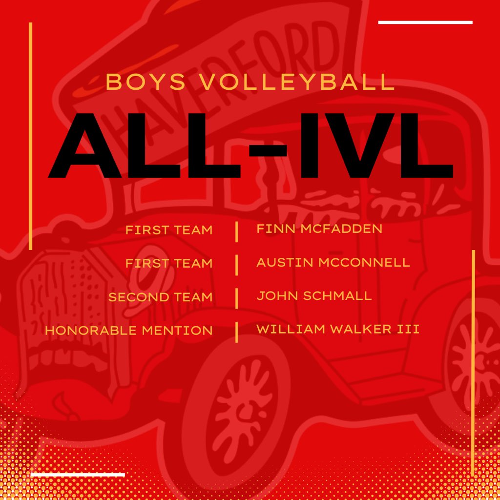 Congratulations to our All-Independent Volleyball League @haverfordmensvolley players.  Go Fords!