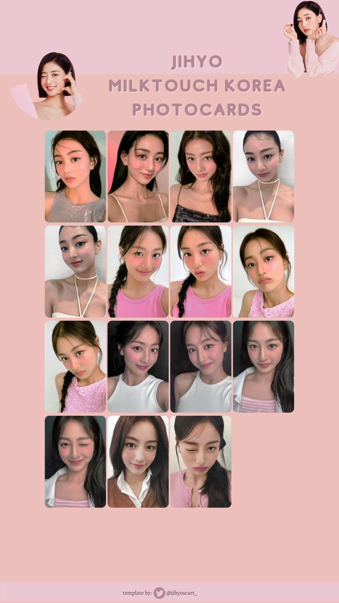 JIHYO] Milk Touch Japan and Korea photocard separate version