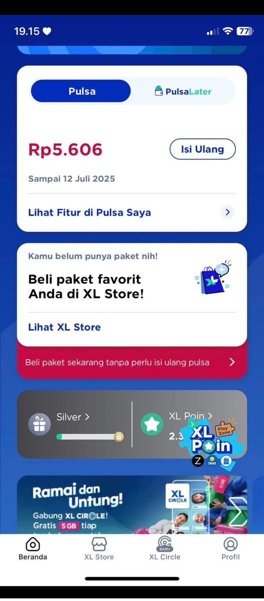 01_tangerang's tweet photo. @myXL ni saya udah nunggu 6 hari loh sampai 2 kali saya isi paket gak masuk masuk kek mana ni mau sampai kapan nunggu nya @xlsatu_ @myXLCare https://t.co/a5nuunEfrF