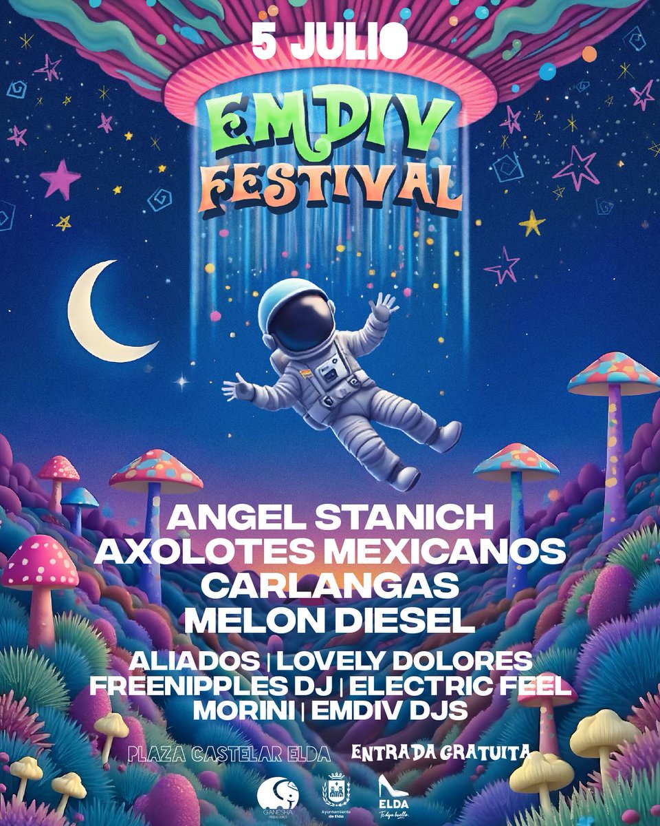Alacant Indie (@alacantindie) on Twitter photo Y hoy el <a href="/EmdivFestival/">EMDIV MUSIC FESTIVAL</a> ha publicado el cartel completo de la undécima edición que tendrá lugar el próximo 5 de julio en la Plaza Castelar de Elda. Entrada gratuita <a href="/ayto_elda/">Ayuntamiento de Elda</a>
alacant-indie.blogspot.com/2025/06/festiv… Y hoy el <a href="/EmdivFestival/">EMDIV MUSIC FESTIVAL</a> ha publicado el cartel completo de la undécima edición que tendrá lugar el próximo 5 de julio en la Plaza Castelar de Elda. Entrada gratuita <a href="/ayto_elda/">Ayuntamiento de Elda</a>
alacant-indie.blogspot.com/2025/06/festiv…