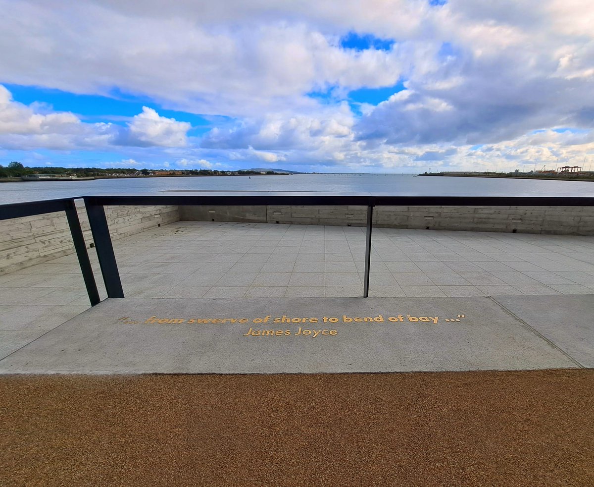 “…from swerve of shore to bend of bay…” James Joyce
On this day in 1904, Leopold Bloom set out on his journey across Dublin. The Port &amp; the Bay are ever-present in Joyce’s masterpiece, a reminder of Dublin’s status as a city of trade &amp; travel.
Happy Bloomsday!