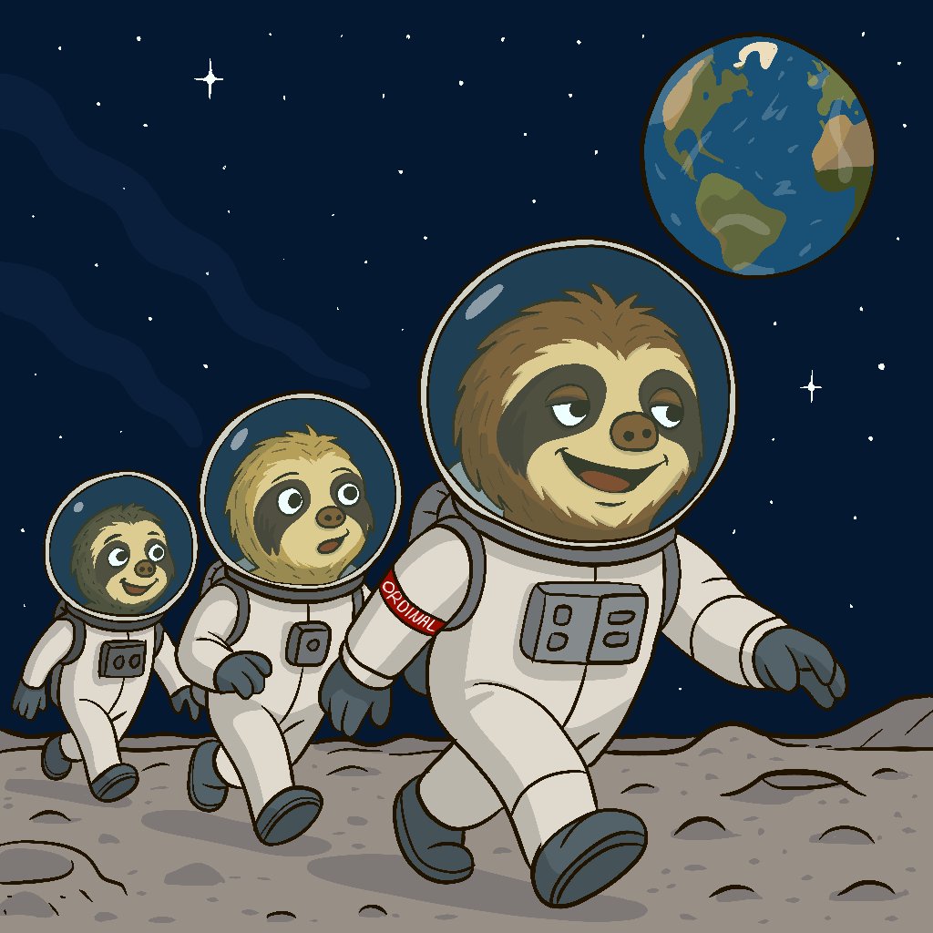 The slowest moon mission ever just launched. We’re not late. We’re just Sloths🚀🌕

2222 FREE Ordinal Sloth here🦥

Slow down and Drop your wallet.👇
