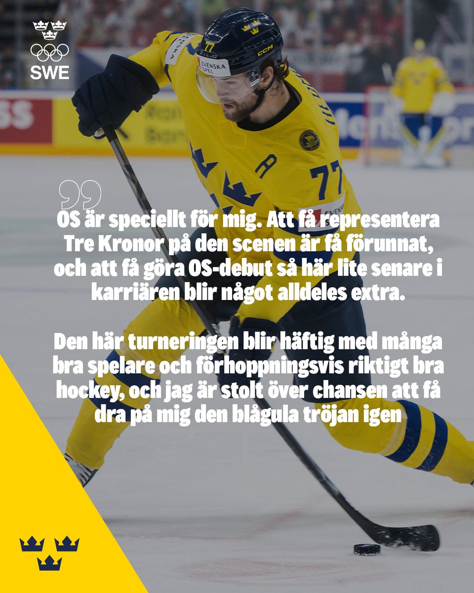 Längtan efter OS 2026 är stor hos spelarna som idag blev nominerade till Tre Kronors trupp 😍

@sweolympic